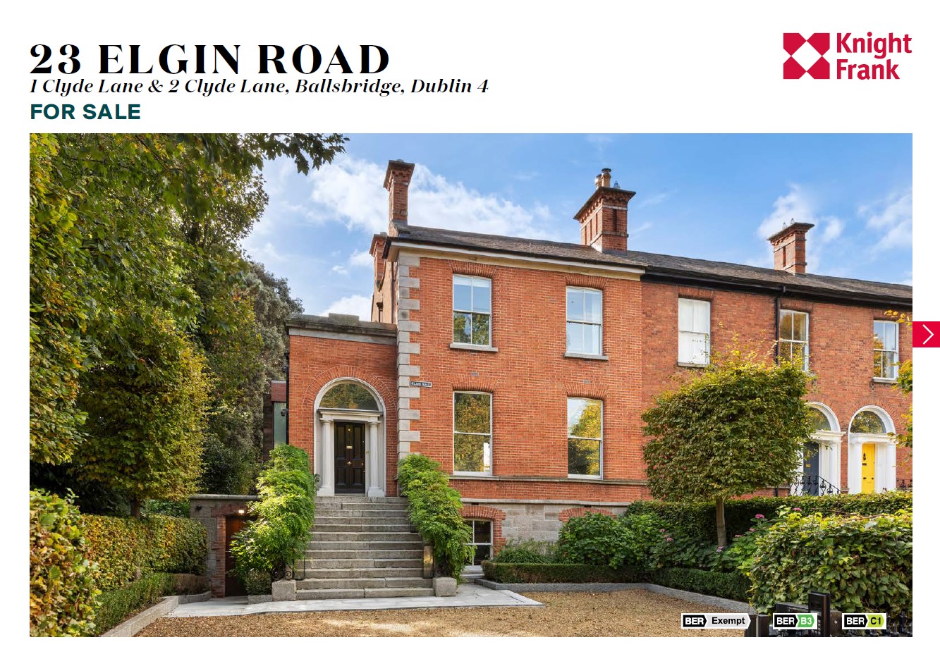 23 Elgin Road, 1 & 2 Clyde Lane, Ballsbridge, Dublin 4